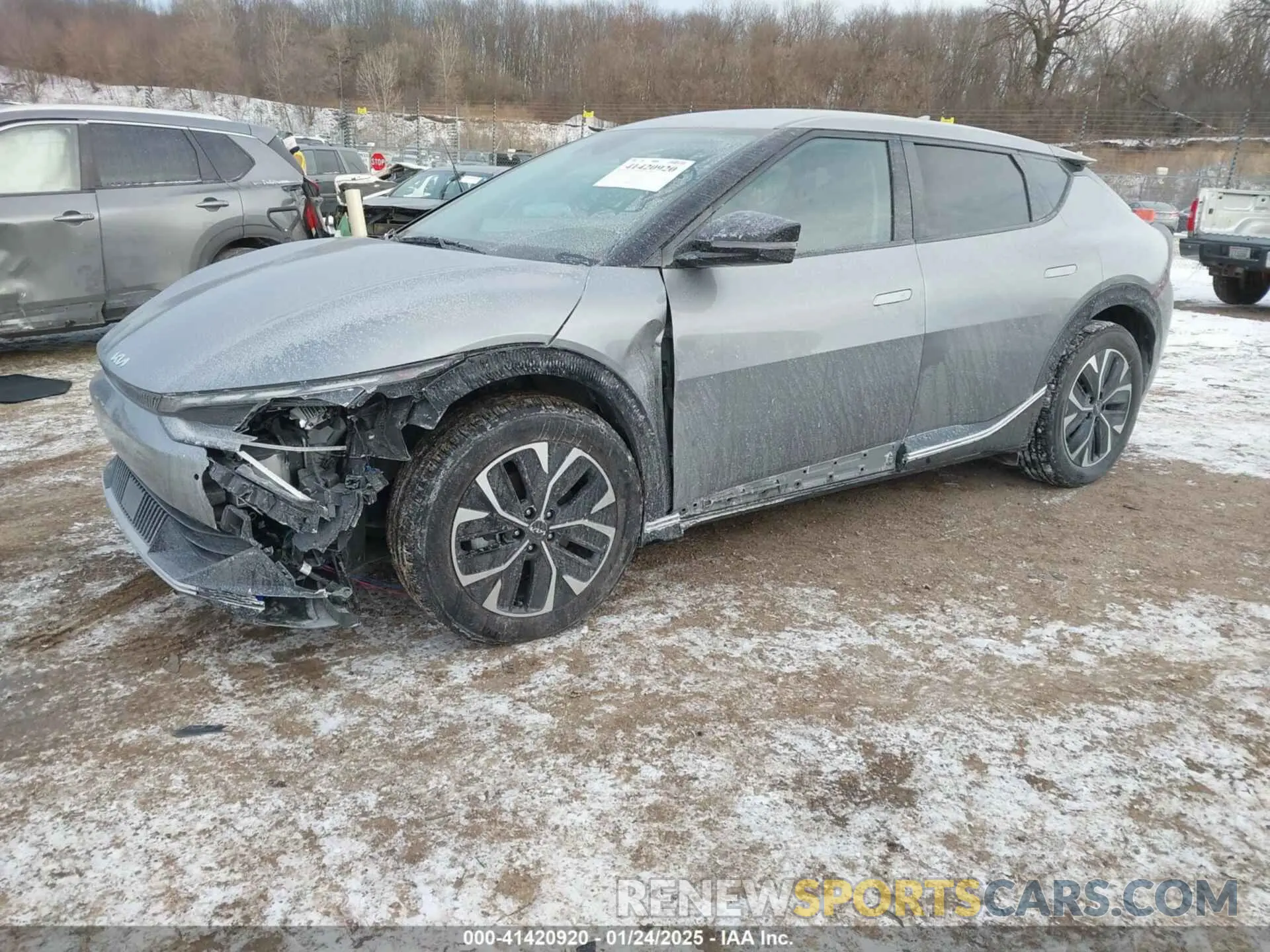 2 fotografías del automóvil dañado KNDC3DLC0N5076216 KIA EV6 2022