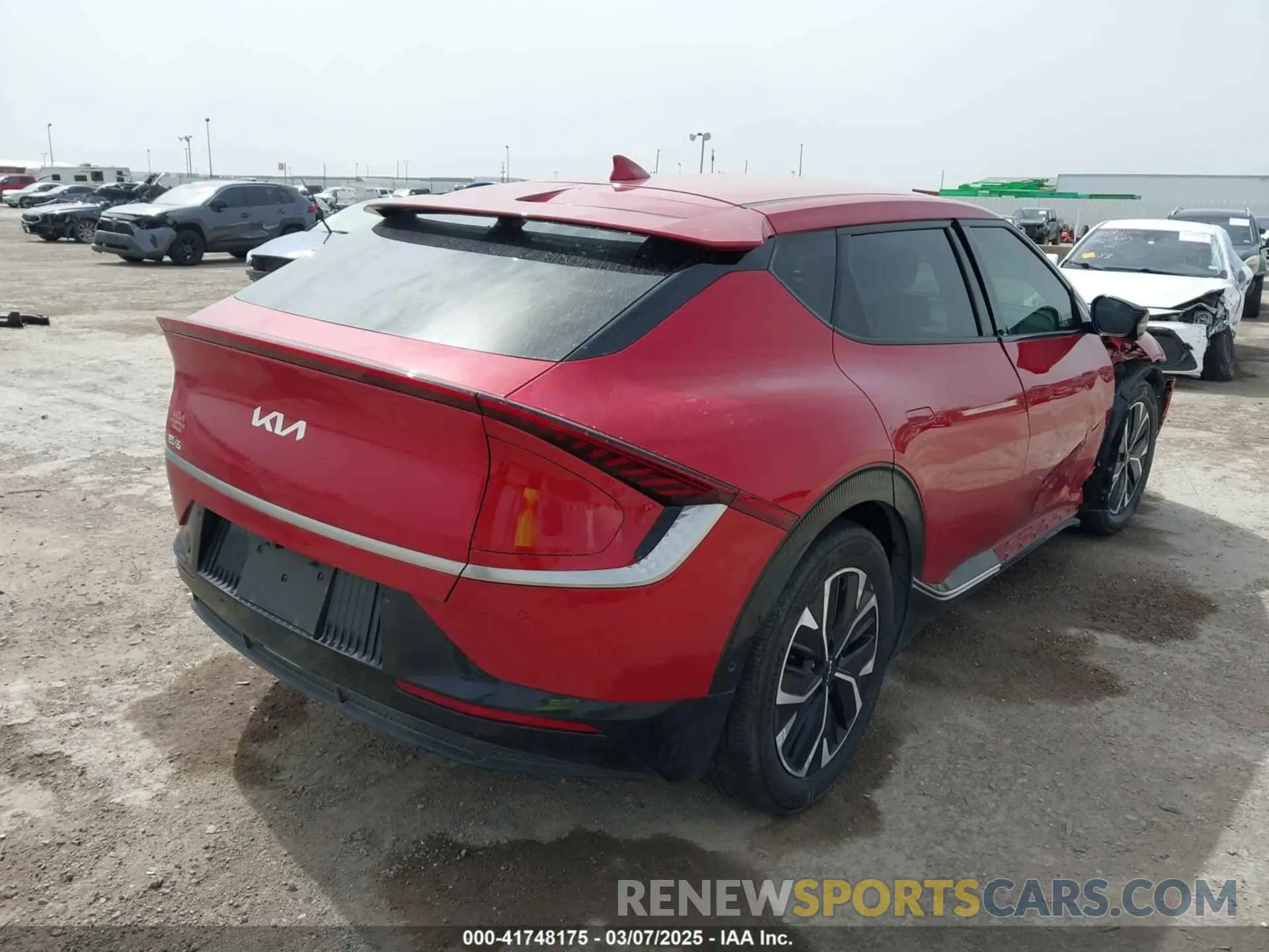 4 fotografías del automóvil dañado KNDC3DLC6N5089018 KIA EV6 2022