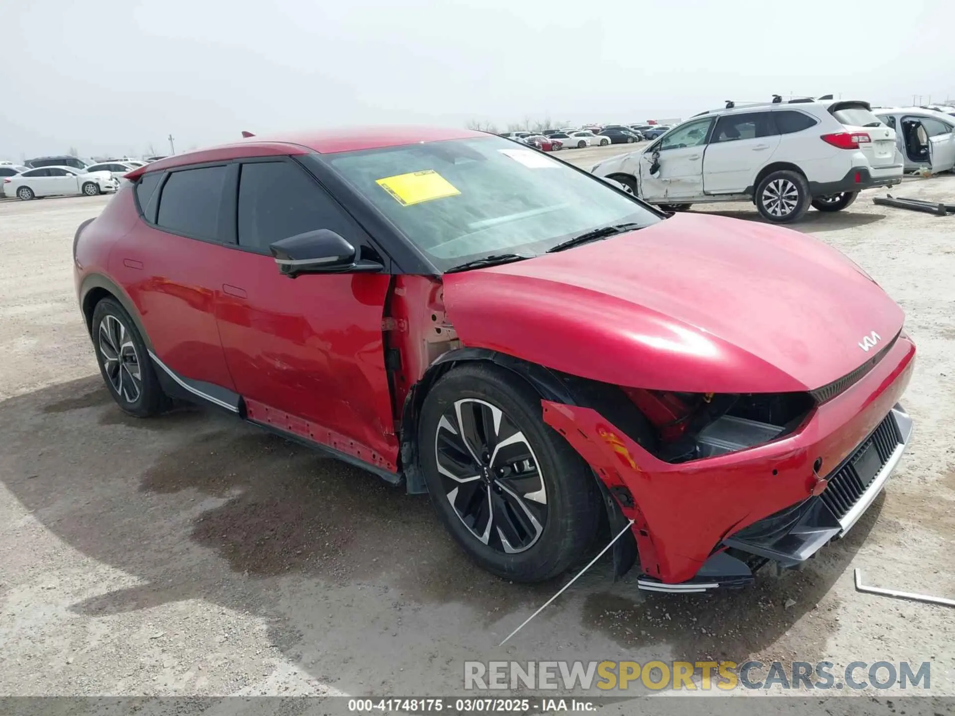 6 fotografías del automóvil dañado KNDC3DLC6N5089018 KIA EV6 2022