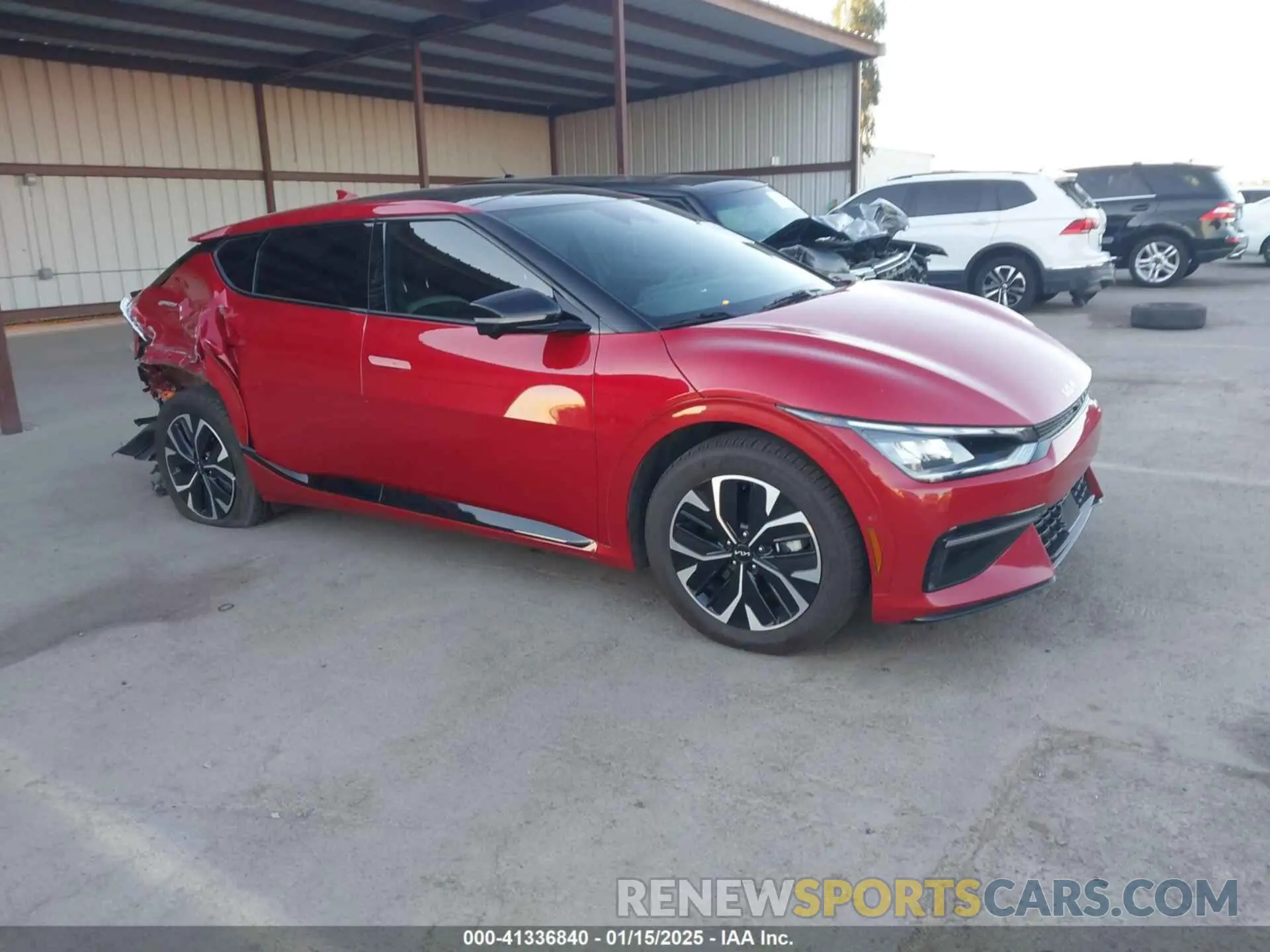 1 fotografías del automóvil dañado KNDC44LA4N5080250 KIA EV6 2022