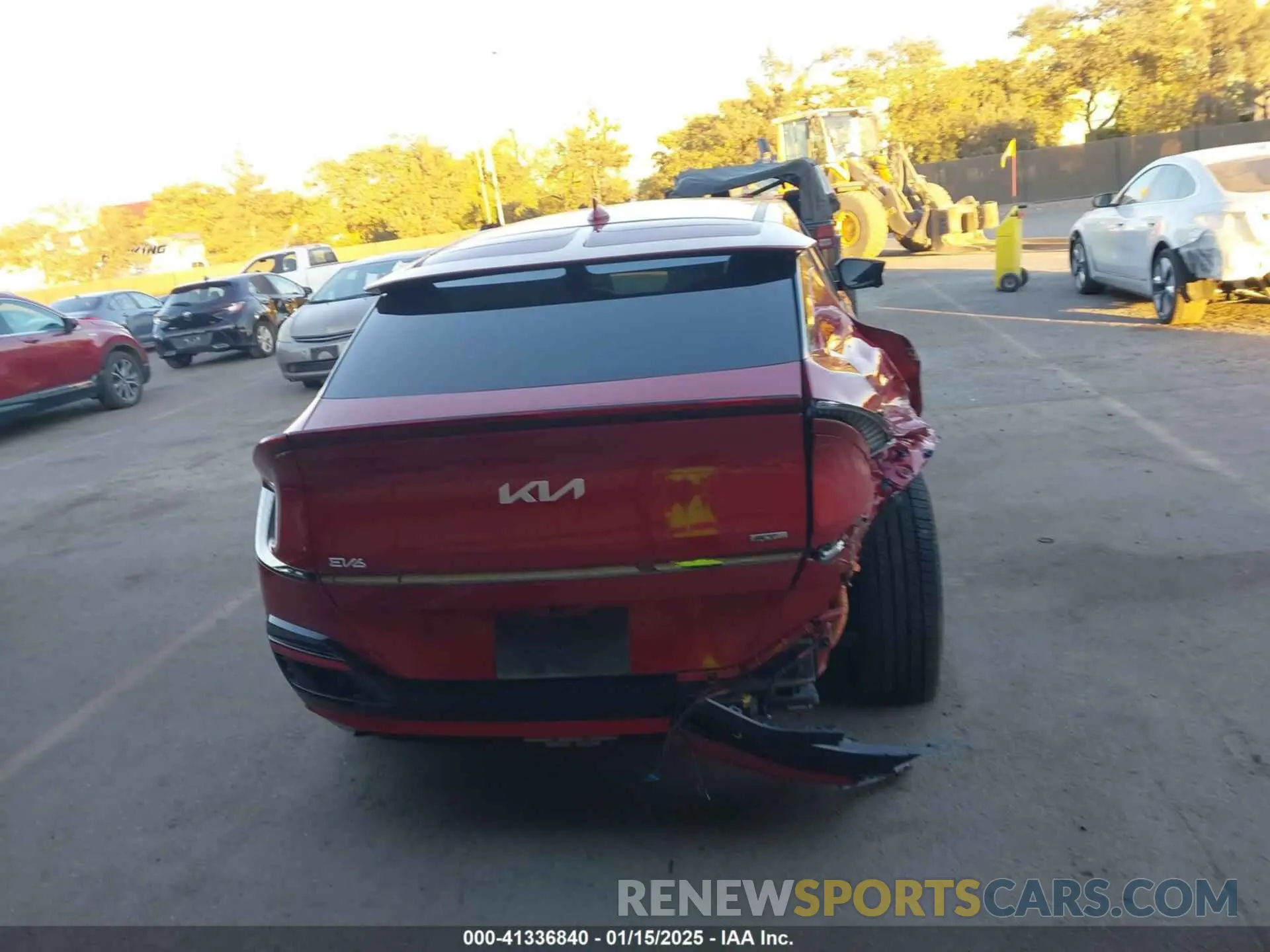 16 fotografías del automóvil dañado KNDC44LA4N5080250 KIA EV6 2022