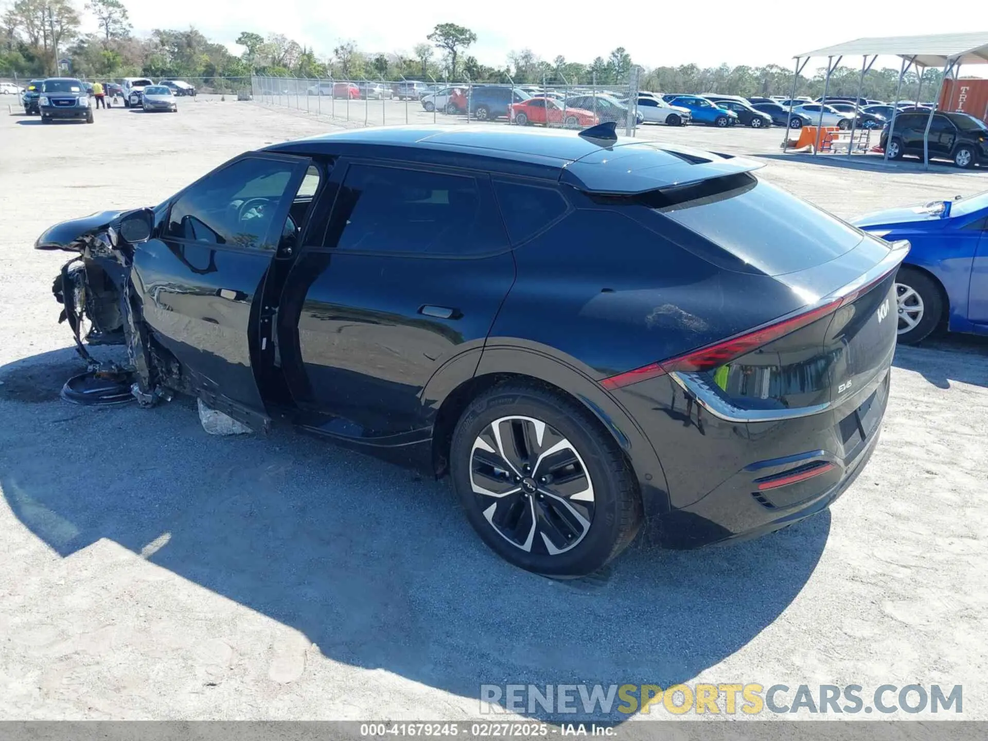 3 fotografías del automóvil dañado KNDC44LA7N5027008 KIA EV6 2022