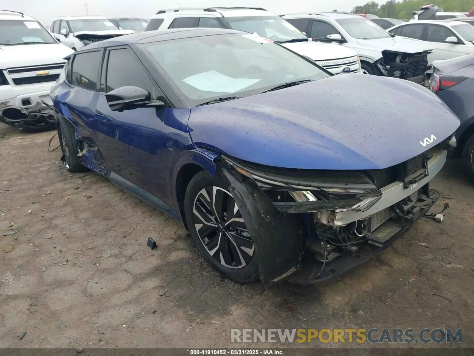 1 fotografías del automóvil dañado KNDC44LA8P5100440 KIA EV6 2023
