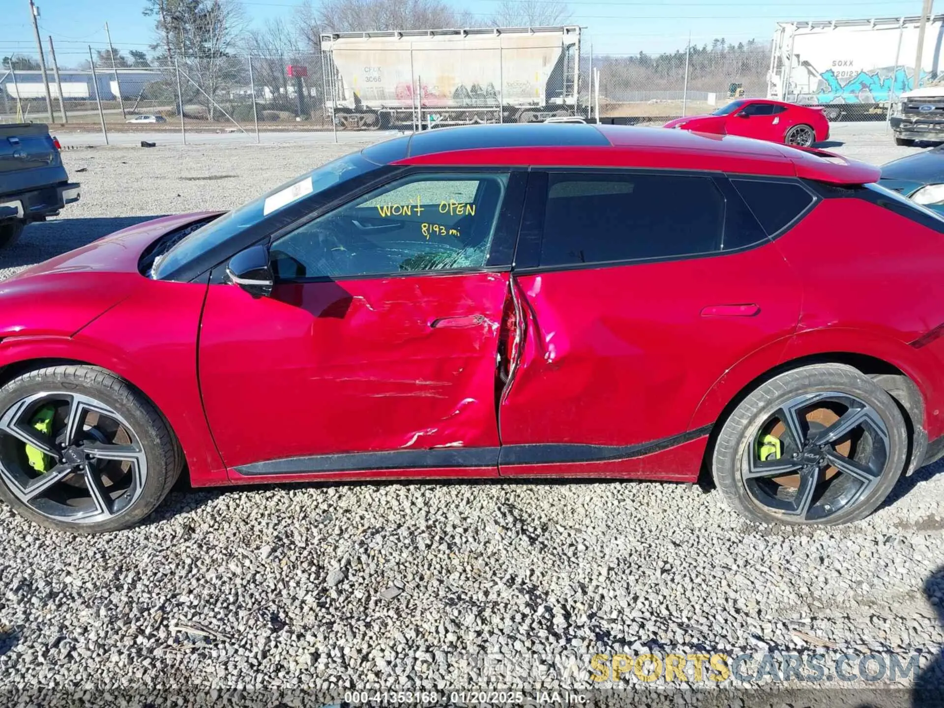 15 fotografías del automóvil dañado KNDC5DLE5P5115798 KIA EV6 2023