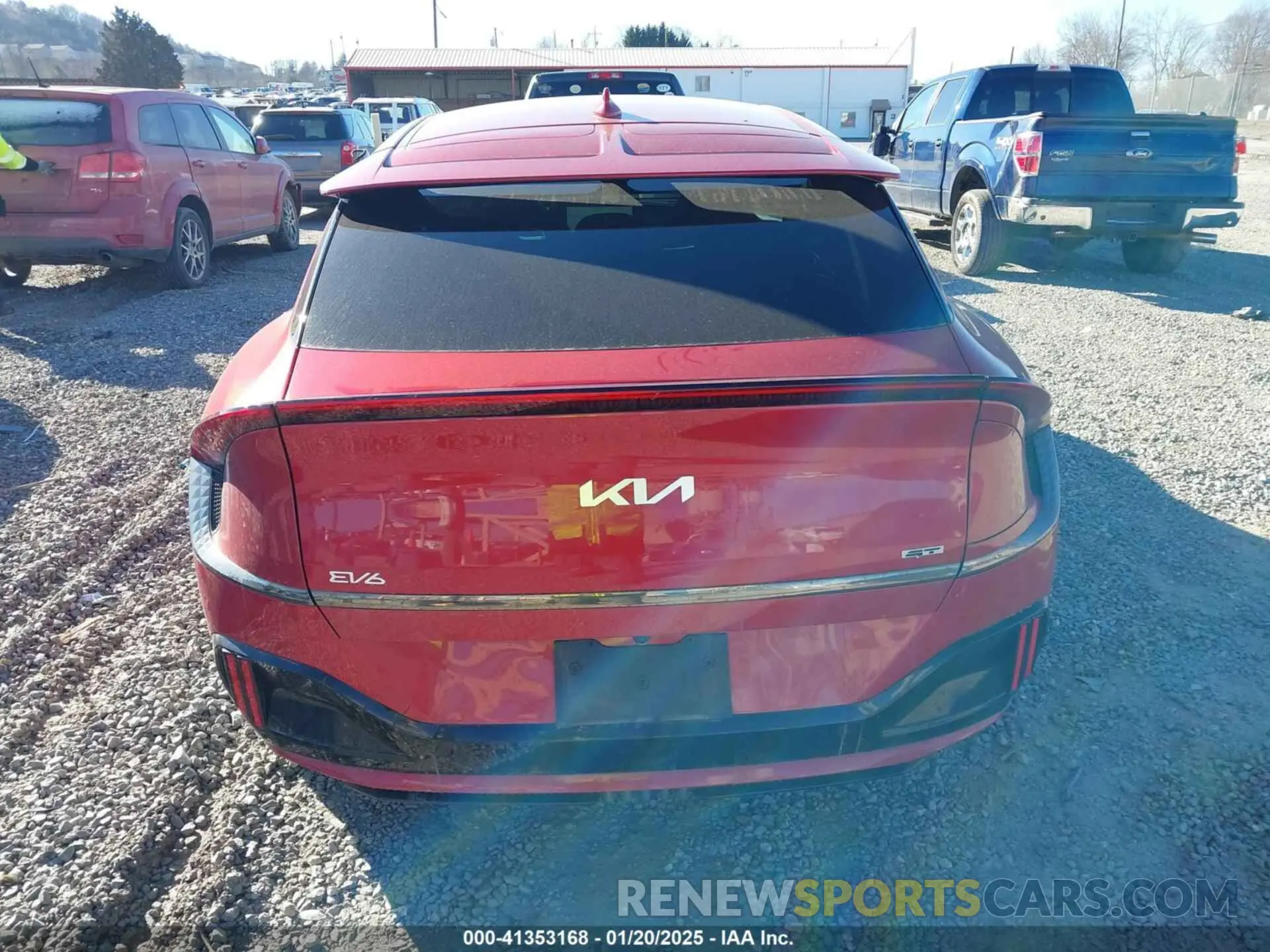 17 fotografías del automóvil dañado KNDC5DLE5P5115798 KIA EV6 2023