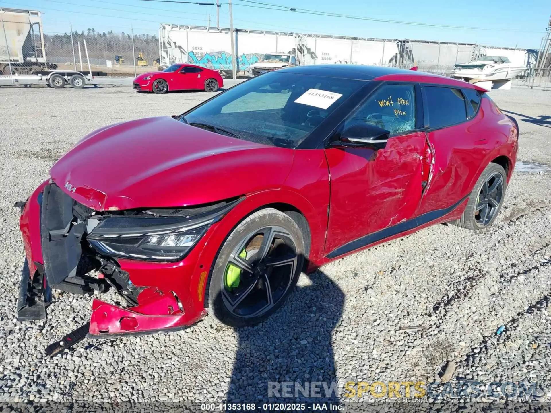 2 fotografías del automóvil dañado KNDC5DLE5P5115798 KIA EV6 2023