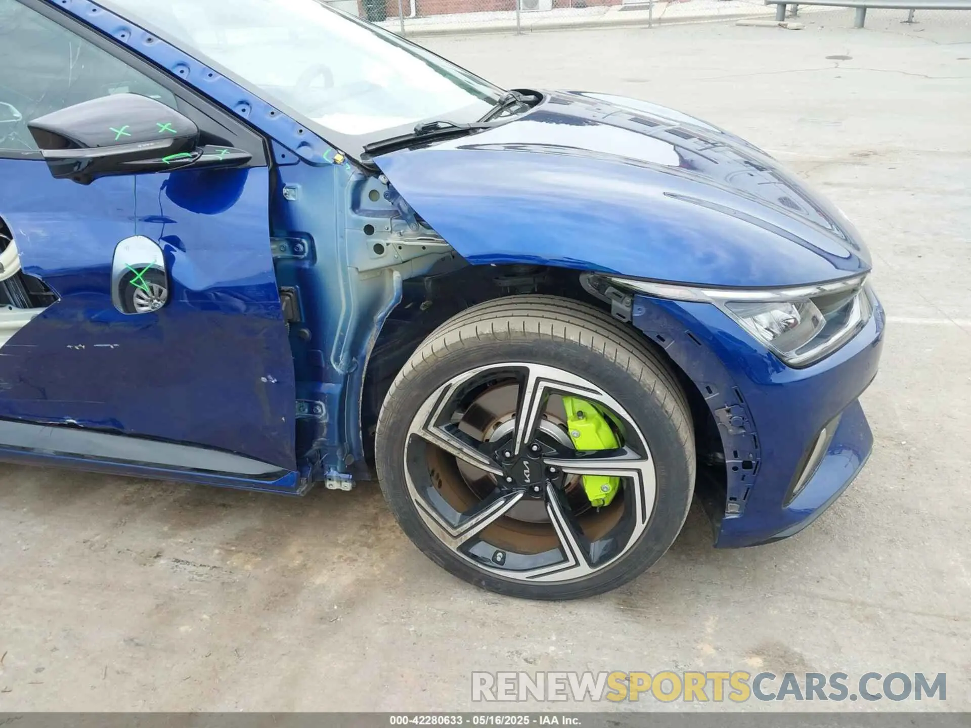 6 fotografías del automóvil dañado KNDC5DLEXP5106028 KIA EV6 2023