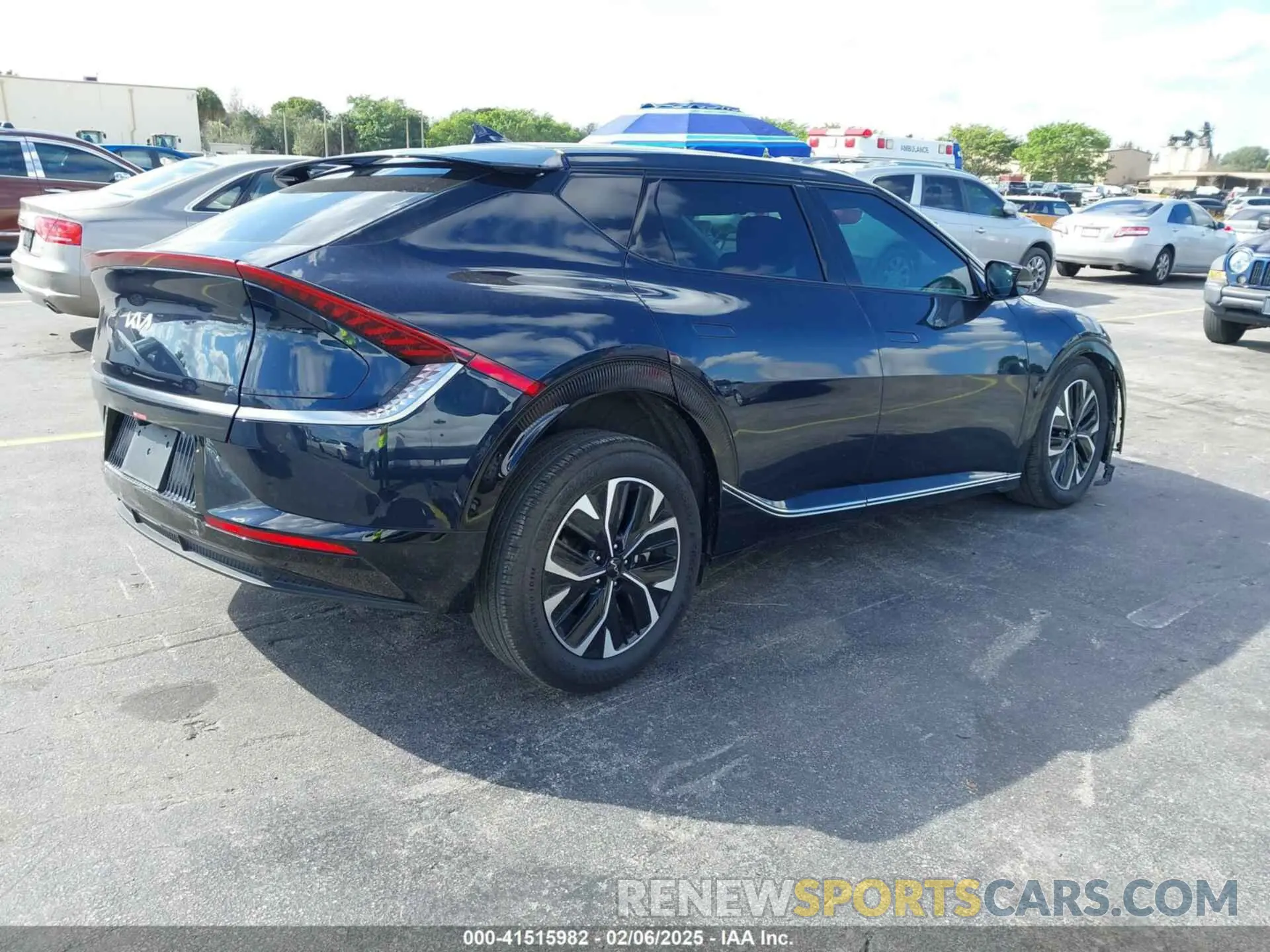 4 fotografías del automóvil dañado KNDC34LA0R5204717 KIA EV6 2024