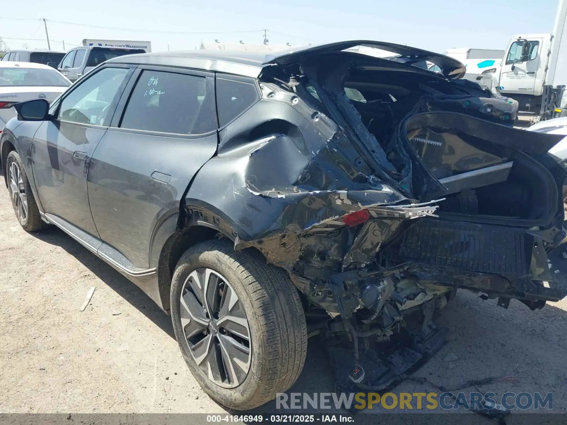 3 fotografías del automóvil dañado KNDC3DLC9R5160010 KIA EV6 2024