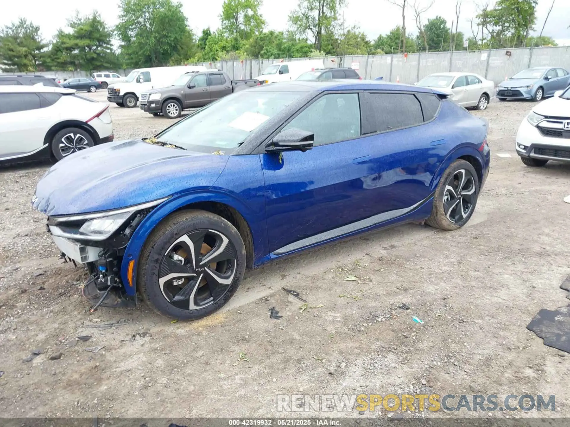 2 fotografías del automóvil dañado KNDC4DLC9R5222163 KIA EV6 2024