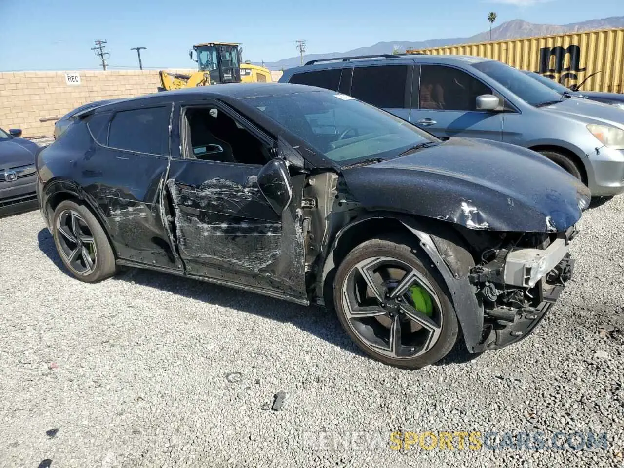 4 fotografías del automóvil dañado KNDC5DLE7P5132716 KIA EV6 GT 2023