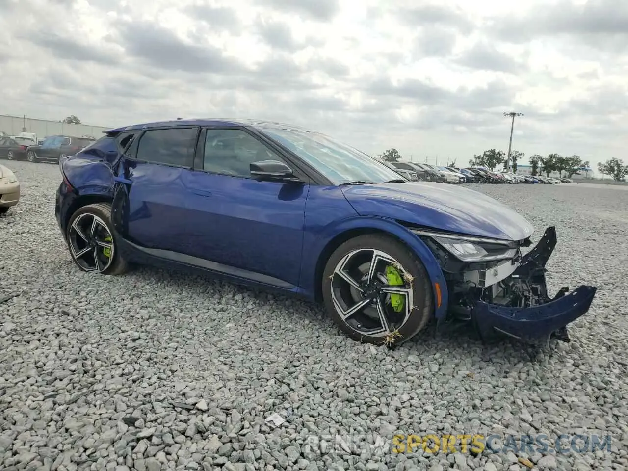 4 fotografías del automóvil dañado KNDC5DLE9R5219763 KIA EV6 GT 2024