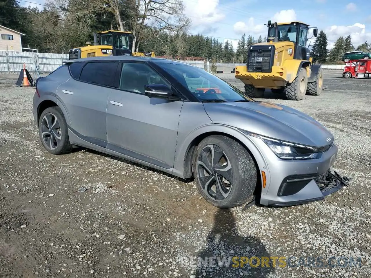 4 fotografías del automóvil dañado KNDC4DLC1N5062161 KIA EV6 GT LIN 2022