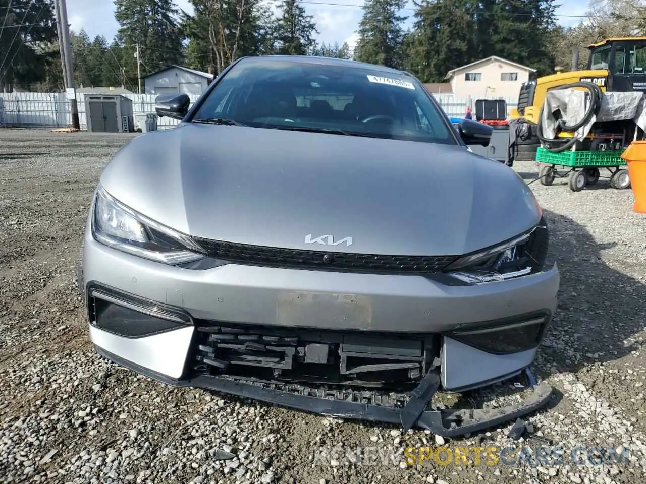 5 fotografías del automóvil dañado KNDC4DLC1N5062161 KIA EV6 GT LIN 2022