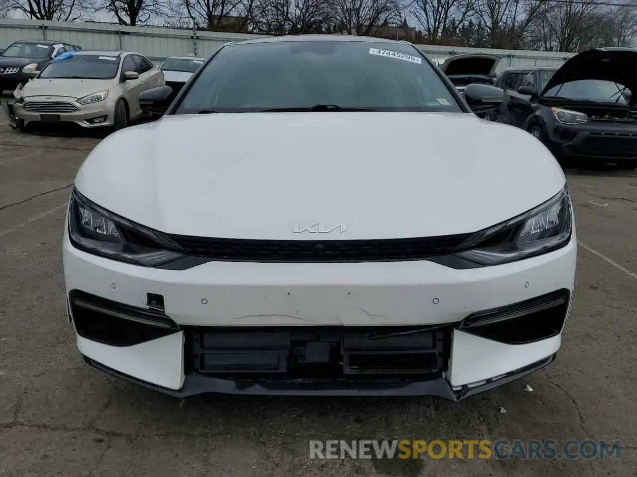 5 fotografías del automóvil dañado KNDC4DLC9N5055023 KIA EV6 GT LIN 2022