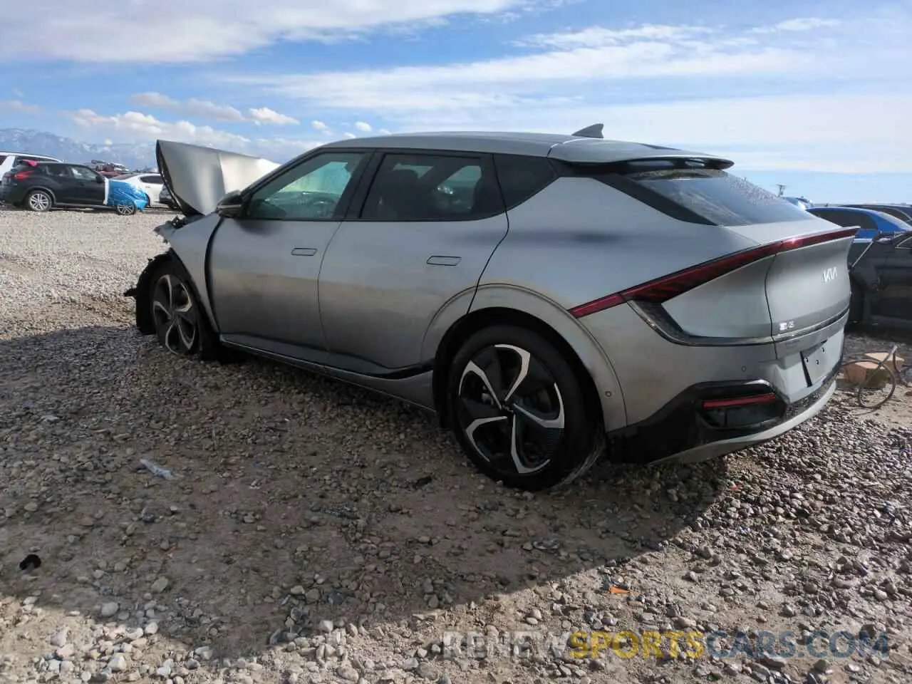 2 fotografías del automóvil dañado KNDC4DLC3P5116319 KIA EV6 GT LIN 2023