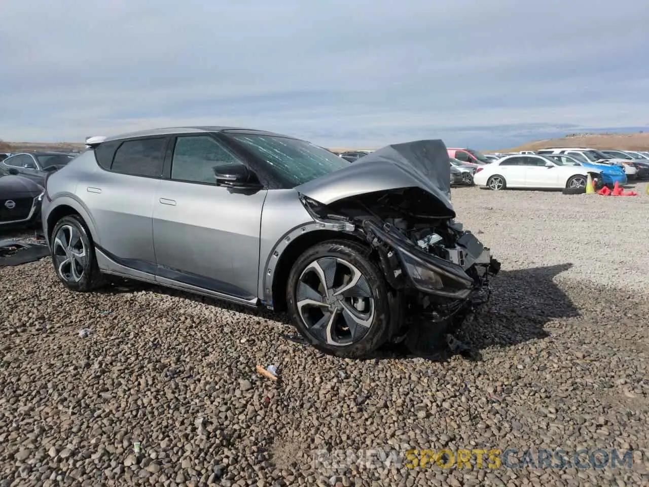 4 fotografías del automóvil dañado KNDC4DLC3P5116319 KIA EV6 GT LIN 2023