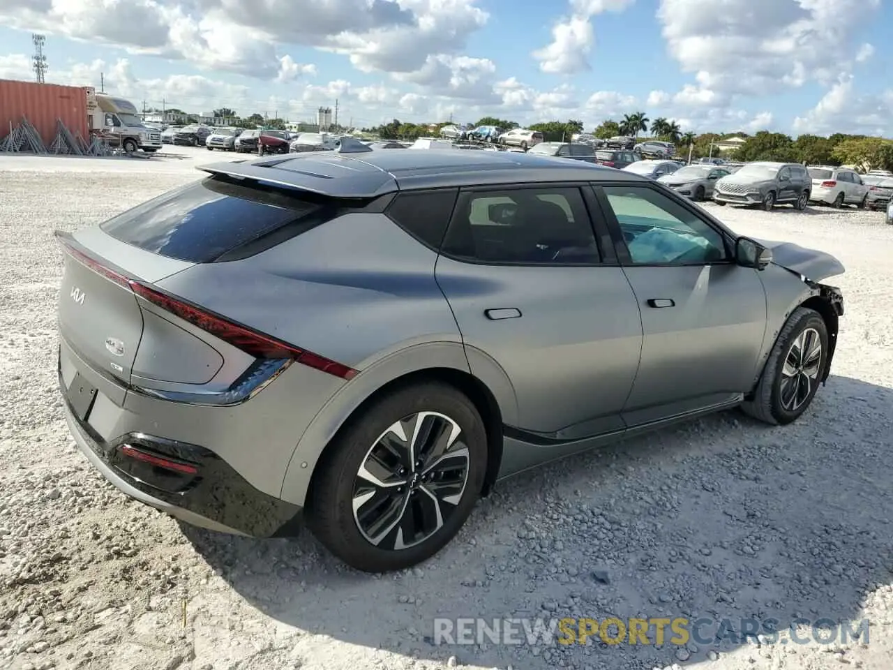 3 fotografías del automóvil dañado KNDC44LA1R5215917 KIA EV6 GT LIN 2024