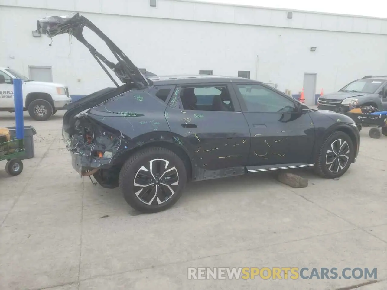 3 fotografías del automóvil dañado KNDC3DLC0N5045953 KIA EV6 LIGHT 2022