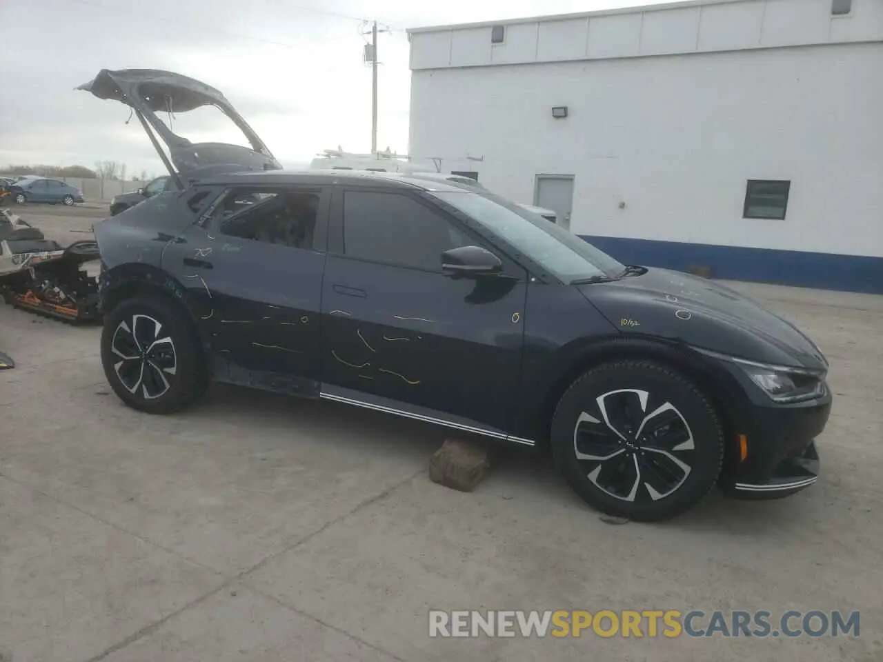 4 fotografías del automóvil dañado KNDC3DLC0N5045953 KIA EV6 LIGHT 2022