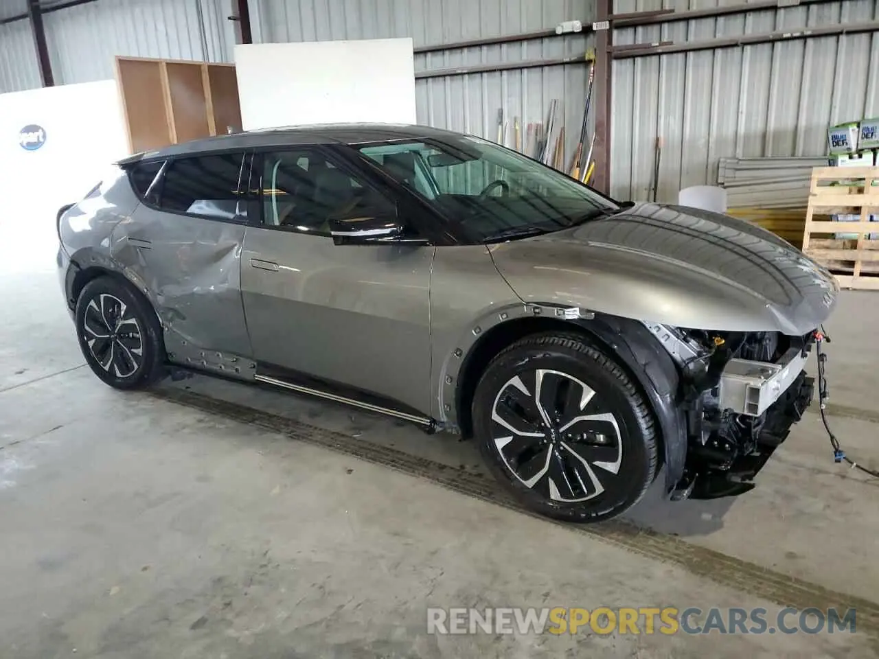 4 fotografías del automóvil dañado KNDC34LA4P5606334 KIA EV6 LIGHT 2023