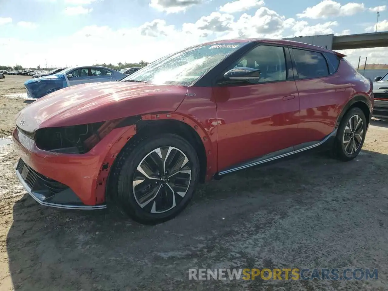 1 fotografías del automóvil dañado KNDC34LA6P5610840 KIA EV6 LIGHT 2023