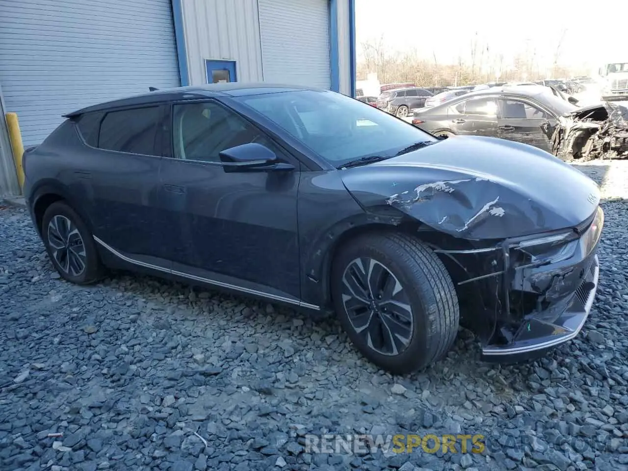 4 fotografías del automóvil dañado KNDC34LA8P5612010 KIA EV6 LIGHT 2023