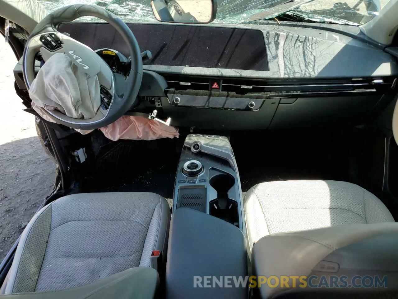 8 fotografías del automóvil dañado KNDC3DLC5P5144383 KIA EV6 LIGHT 2023