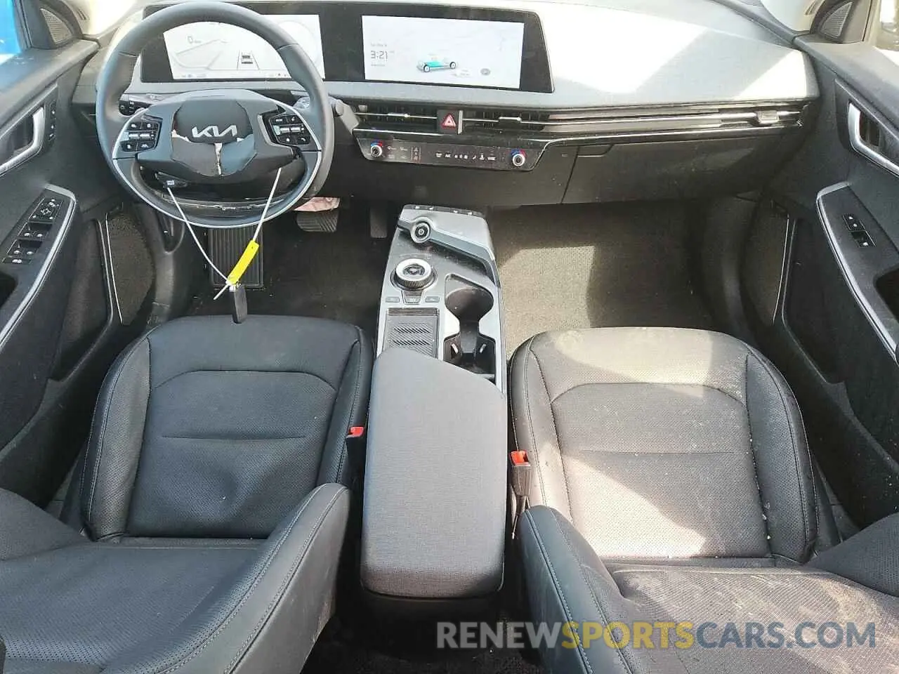 8 fotografías del automóvil dañado KNDC34LA1R5214754 KIA EV6 LIGHT 2024