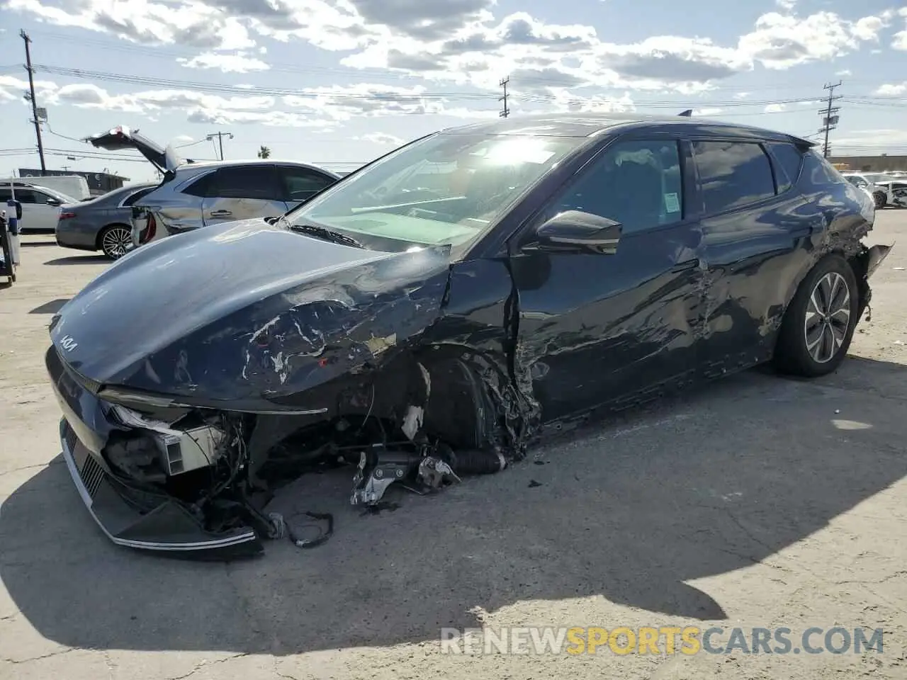 1 fotografías del automóvil dañado KNDC34LA1R5220408 KIA EV6 LIGHT 2024