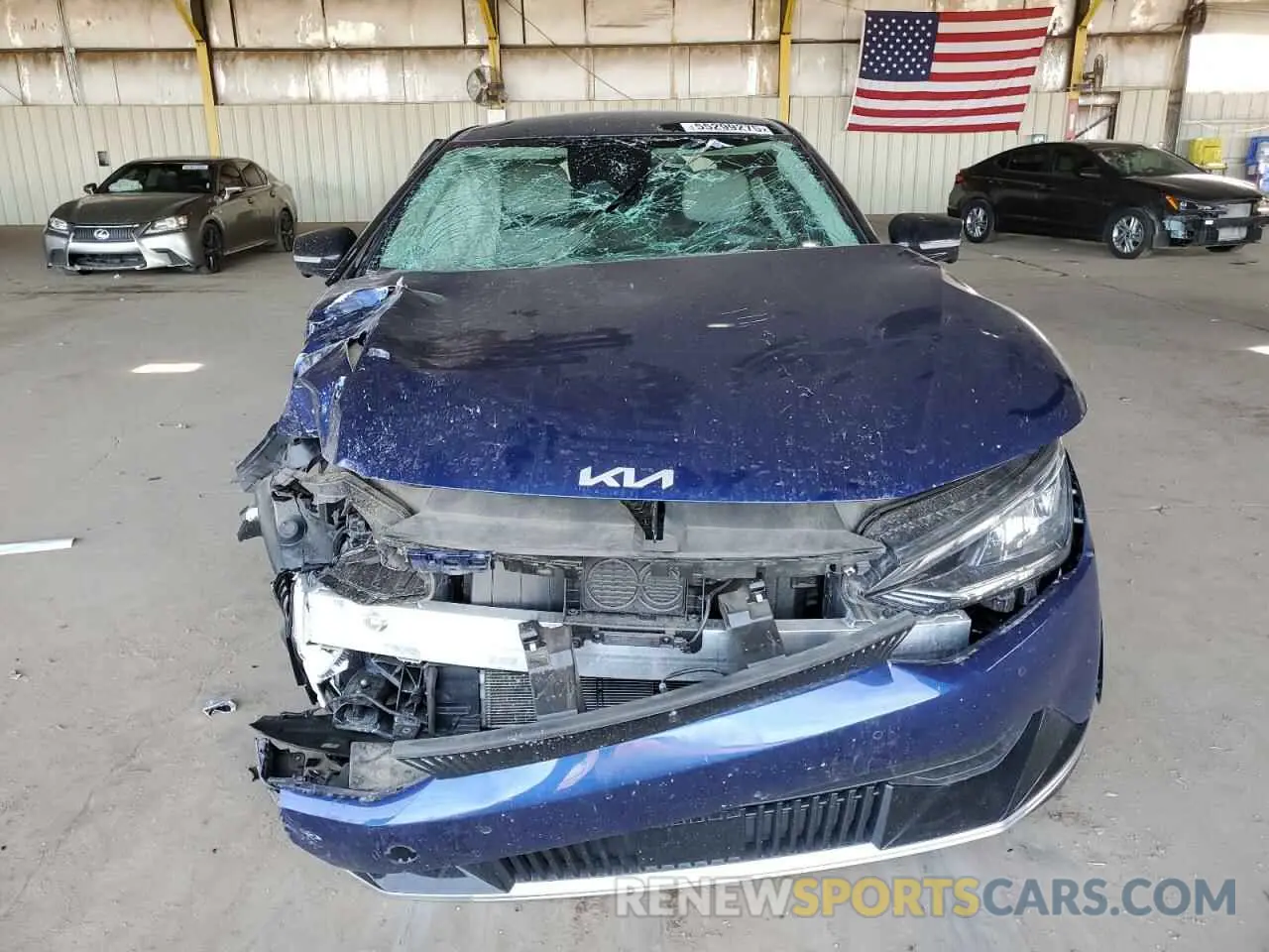 5 fotografías del automóvil dañado KNDC34LA2R5615097 KIA EV6 LIGHT 2024