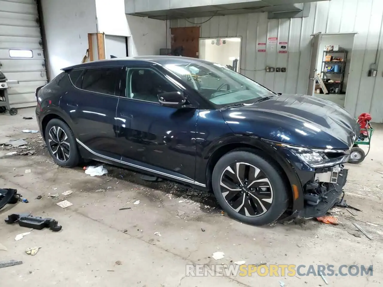 4 fotografías del automóvil dañado KNDC3DLC5R5182649 KIA EV6 LIGHT 2024