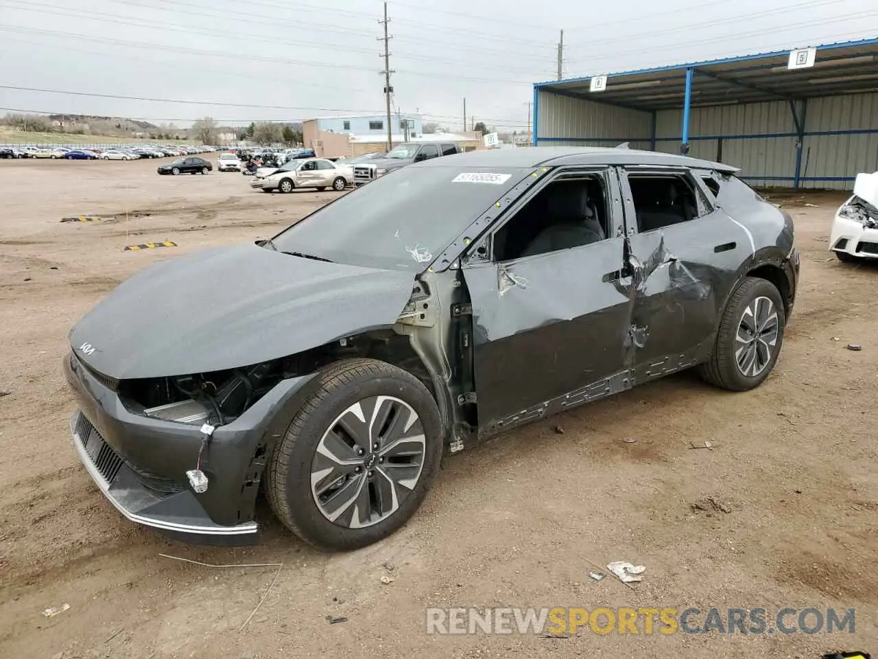 1 fotografías del automóvil dañado KNDC3DLC6R5216890 KIA EV6 LIGHT 2024