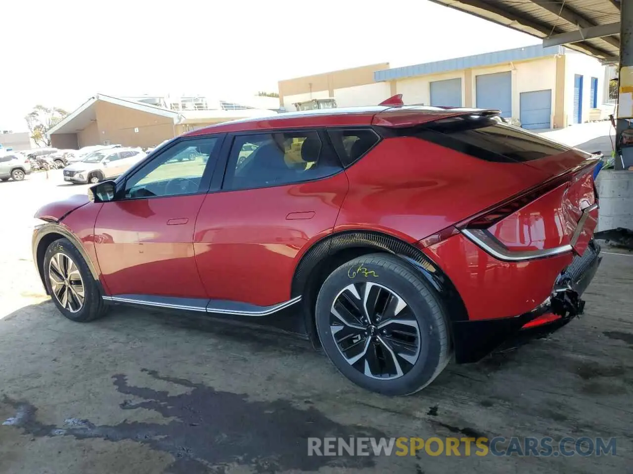 2 fotografías del automóvil dañado KNDC3DLCXR5618895 KIA EV6 LIGHT 2024