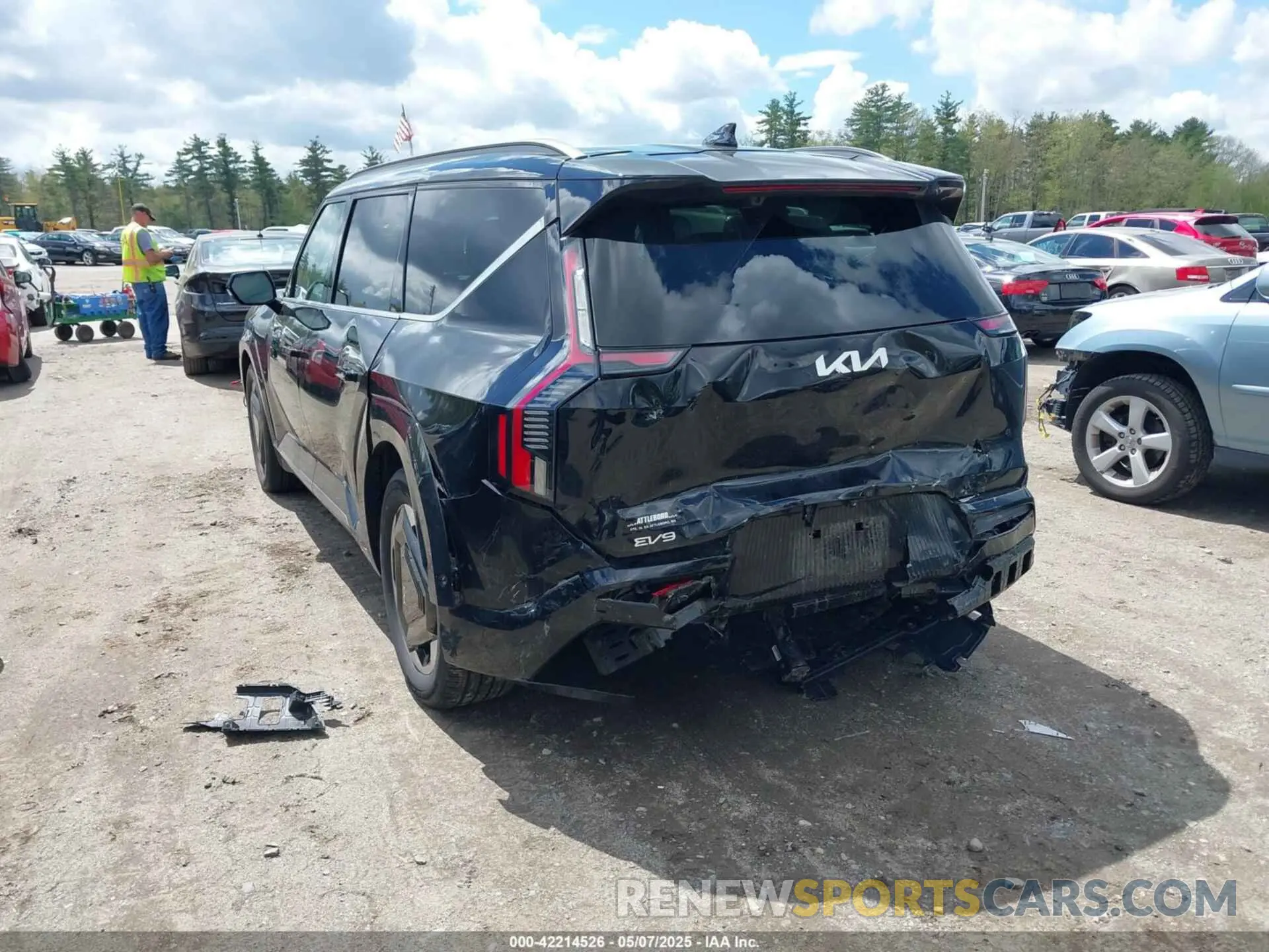6 fotografías del automóvil dañado KNDADFS59R6044397 KIA EV9 2024