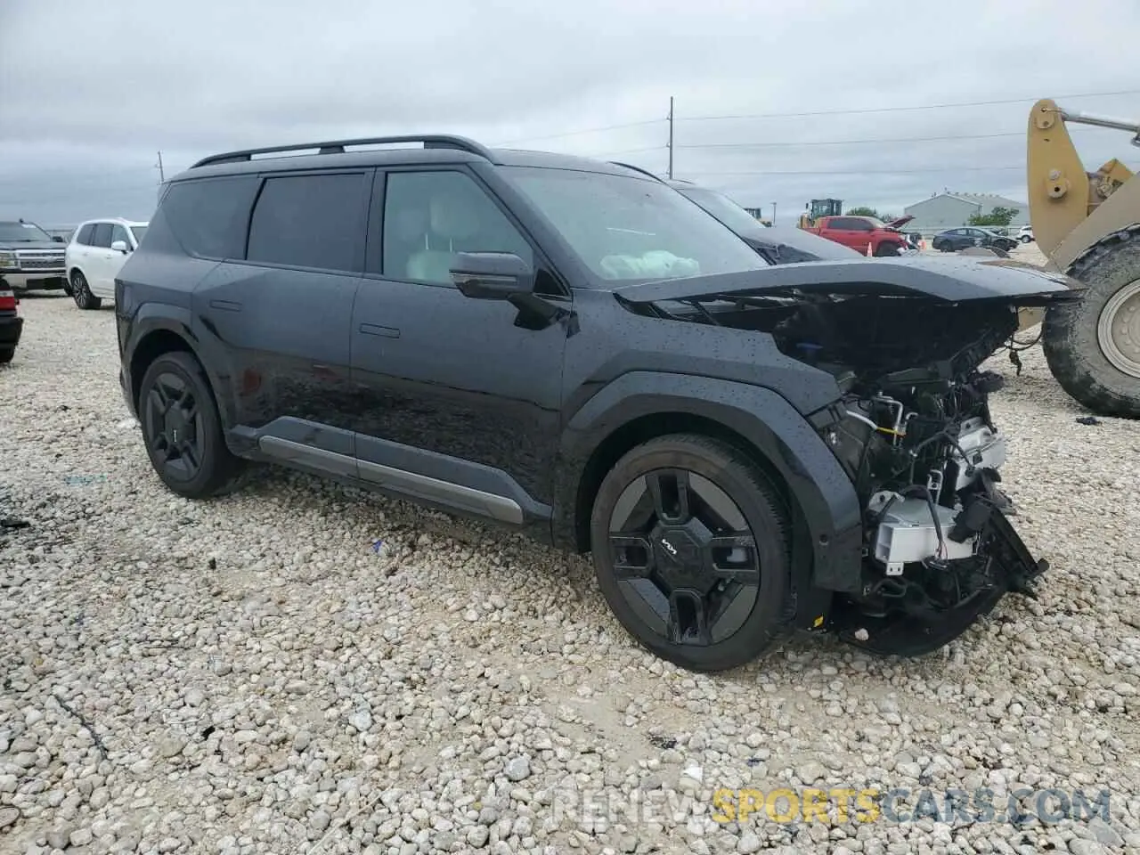 4 fotografías del automóvil dañado KNDAEFS52R6040494 KIA EV9 GT LIN 2024