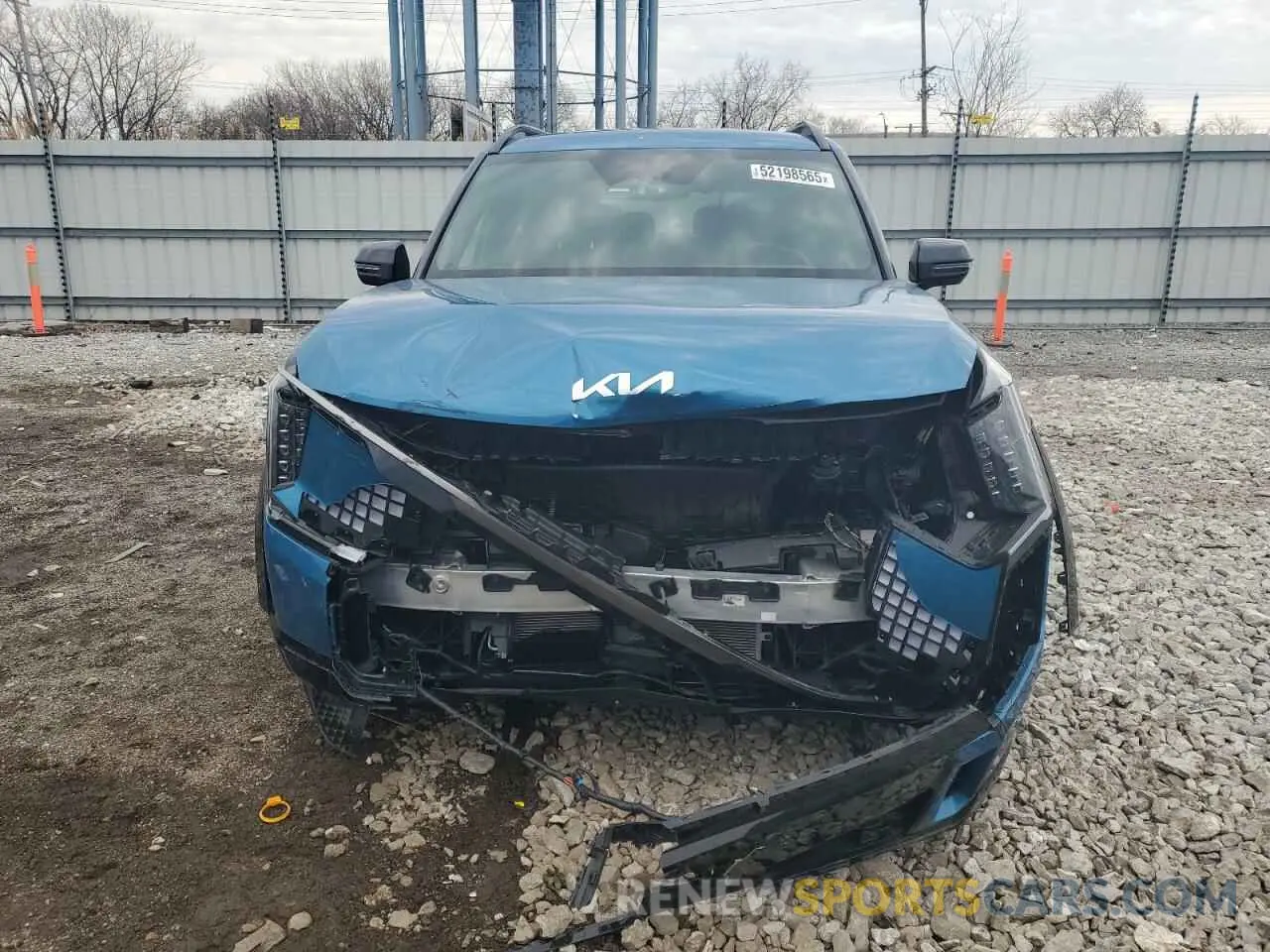 5 fotografías del automóvil dañado KNDAEFS53R6030573 KIA EV9 GT LIN 2024