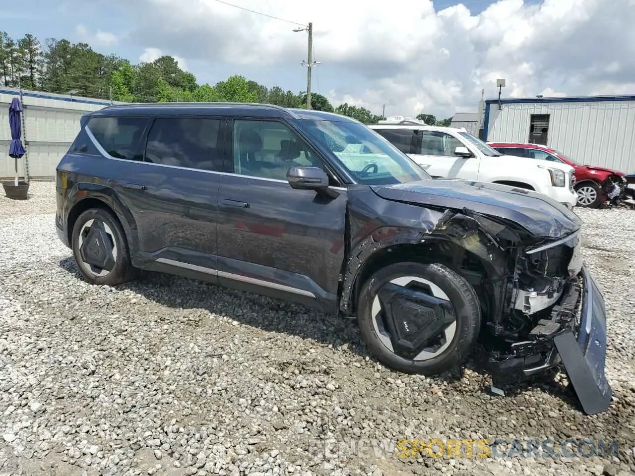 4 fotografías del automóvil dañado KNDADFS50R6027150 KIA EV9 LAND 2024