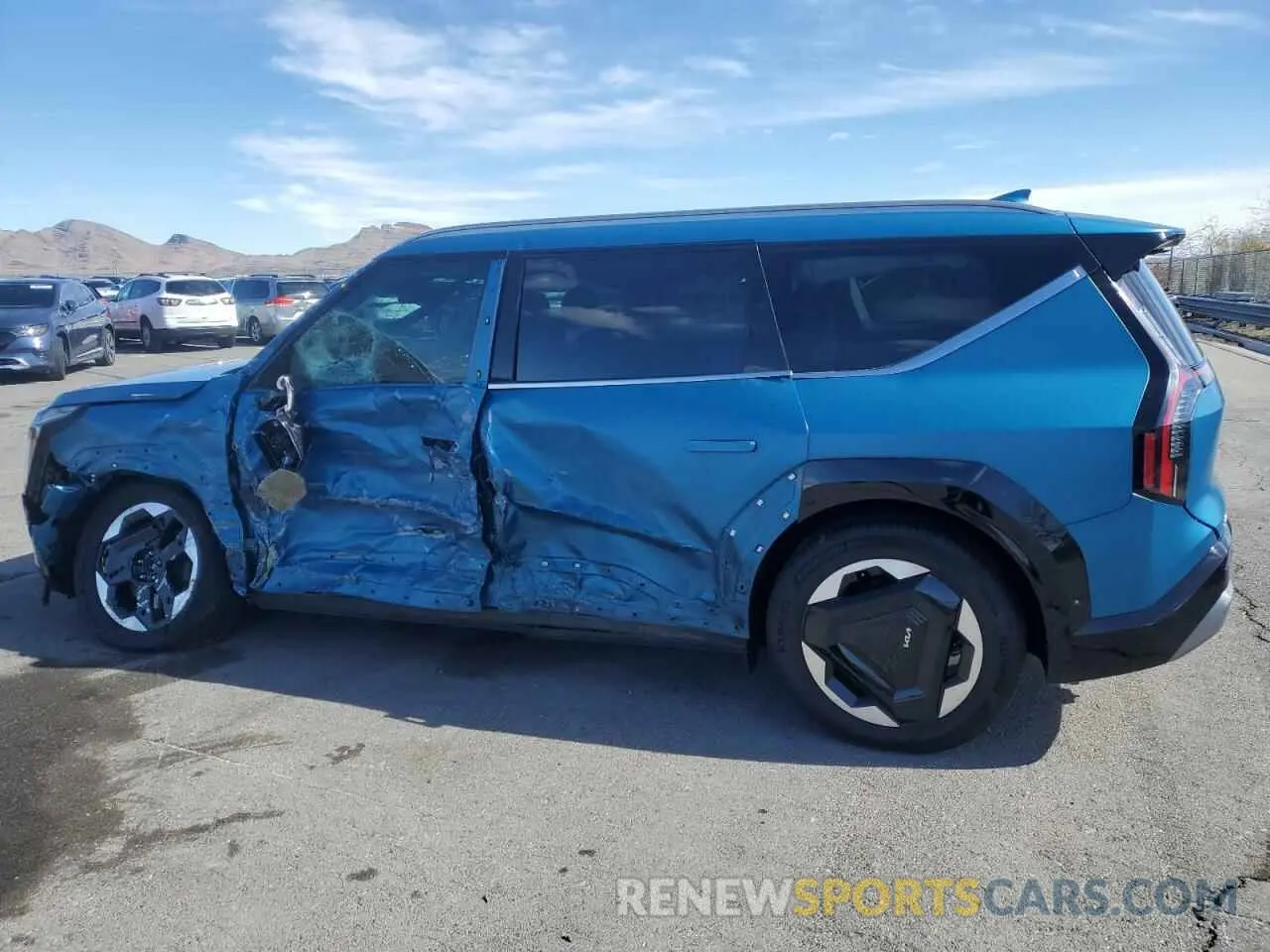 2 fotografías del automóvil dañado KNDADFS58R6027803 KIA EV9 LAND 2024