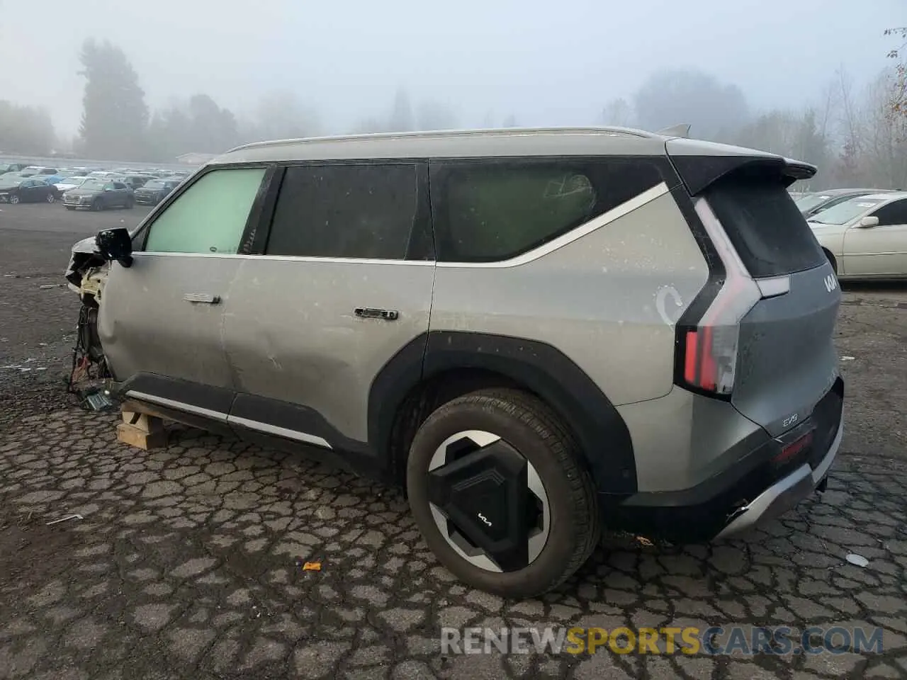 2 fotografías del automóvil dañado KNDADFS5XR6045008 KIA EV9 LAND 2024