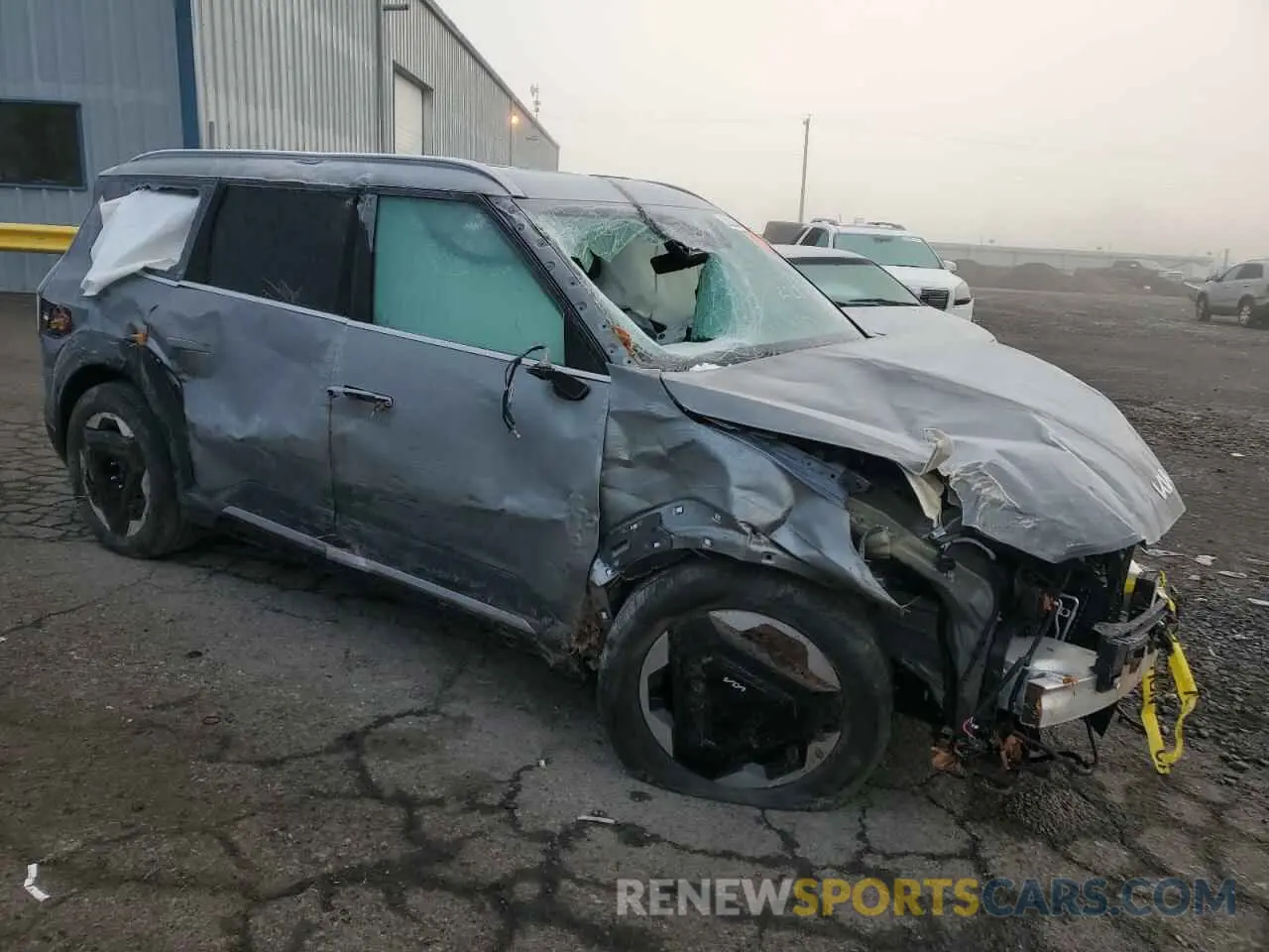4 fotografías del automóvil dañado KNDADFS5XR6045008 KIA EV9 LAND 2024