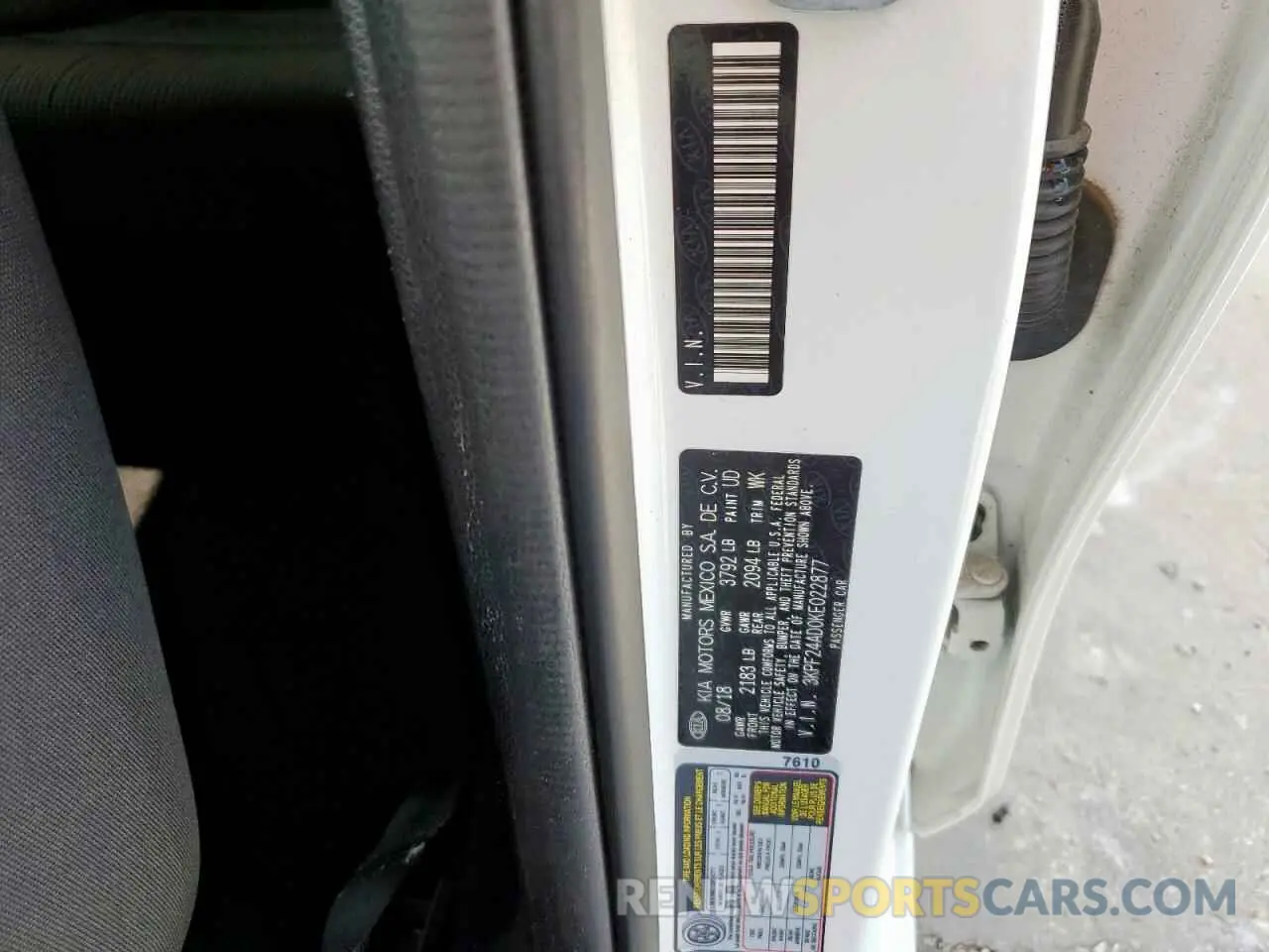 13 fotografías del automóvil dañado 3KPF24AD0KE022877 KIA FORTE 2019