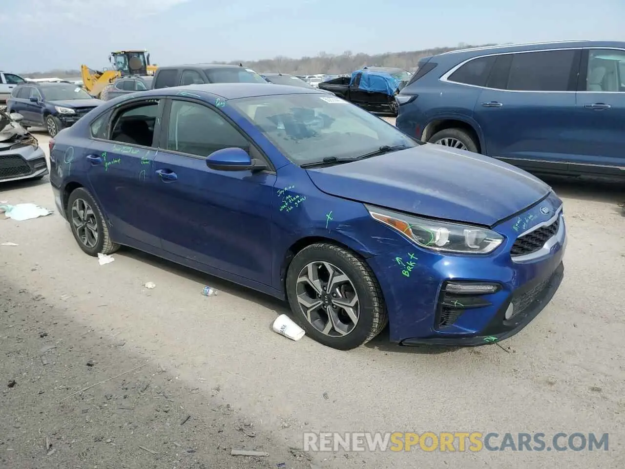 4 fotografías del automóvil dañado 3KPF24AD1KE008843 KIA FORTE 2019