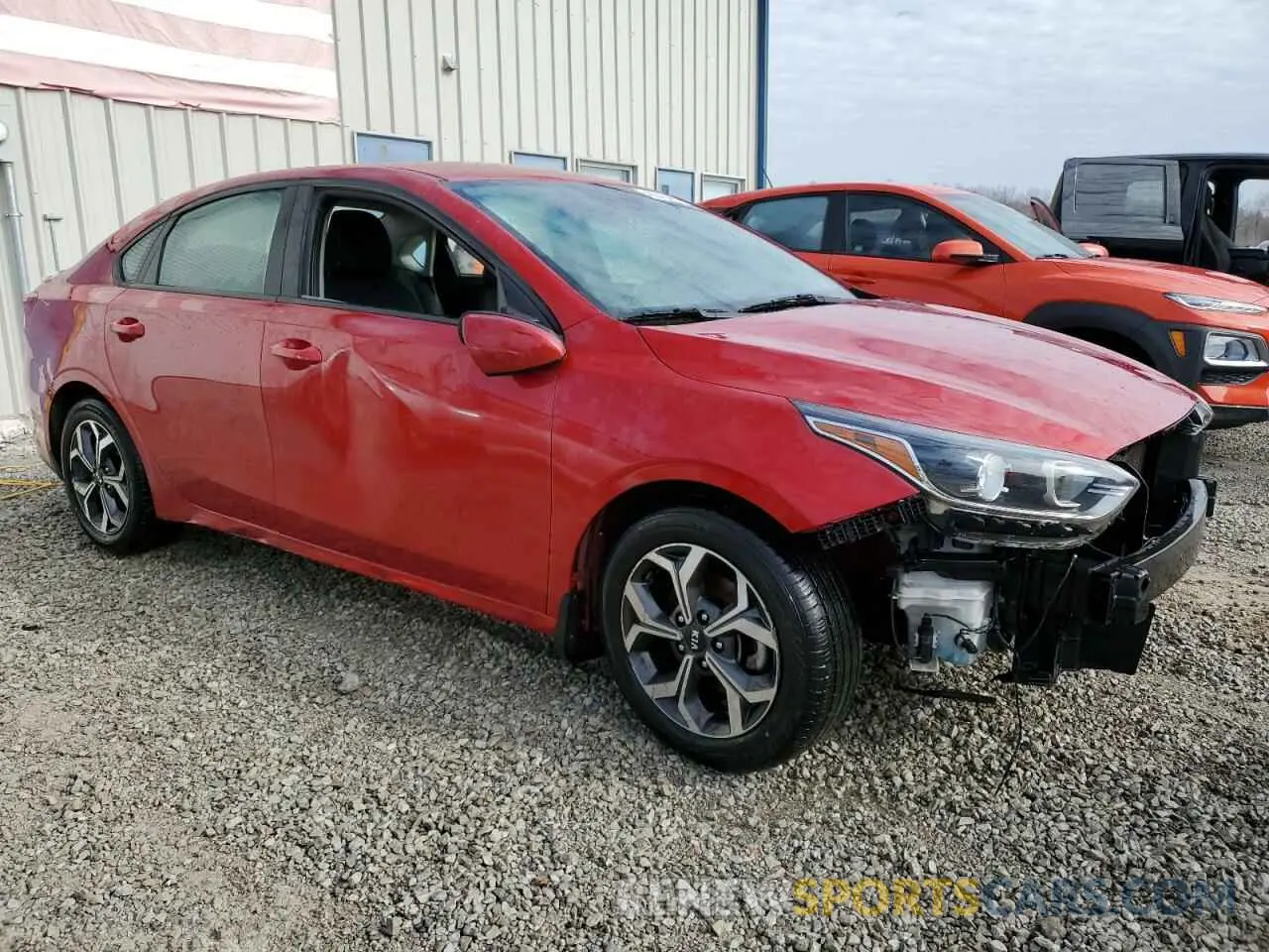 4 fotografías del automóvil dañado 3KPF24AD1KE067102 KIA FORTE 2019
