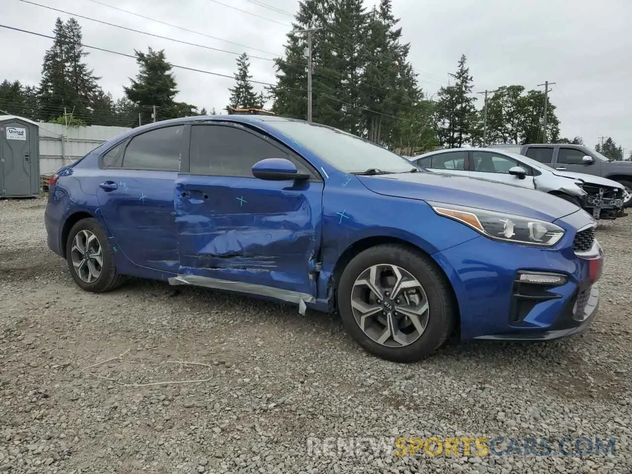 4 fotografías del automóvil dañado 3KPF24AD2KE028373 KIA FORTE 2019