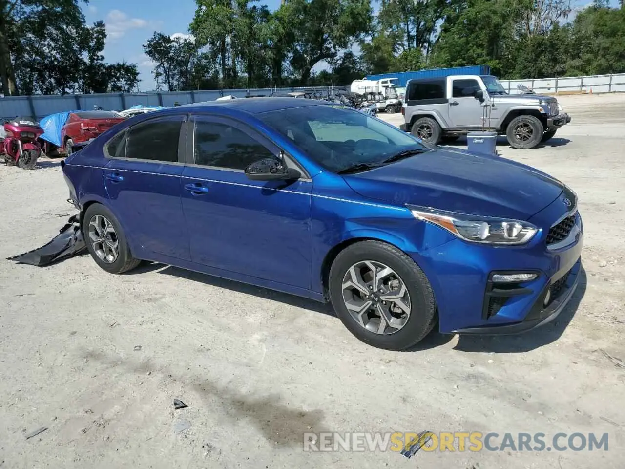 4 fotografías del automóvil dañado 3KPF24AD2KE065696 KIA FORTE 2019