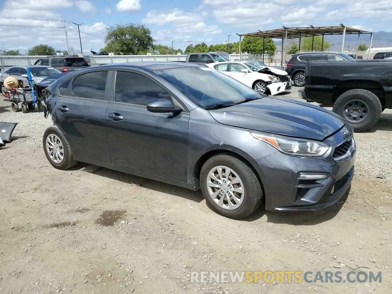 4 fotografías del automóvil dañado 3KPF24AD3KE027510 KIA FORTE 2019