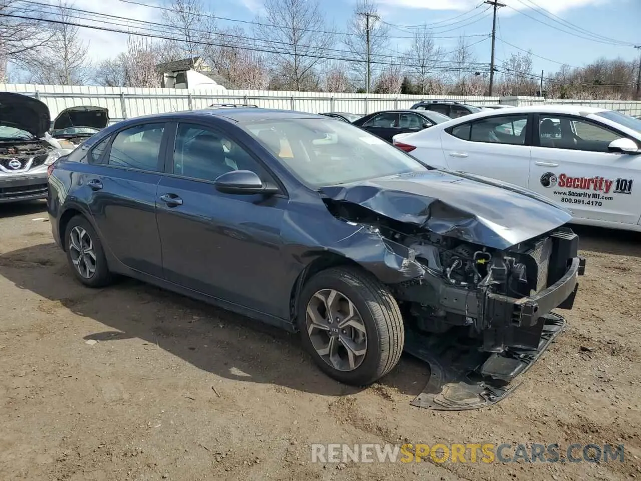 4 fotografías del automóvil dañado 3KPF24AD4KE078076 KIA FORTE 2019