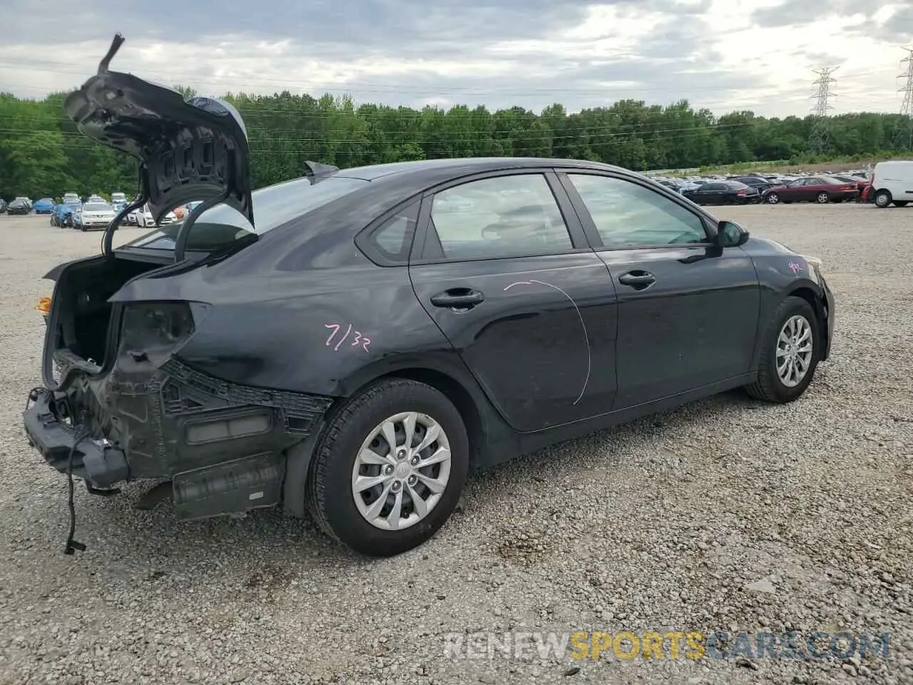 3 fotografías del automóvil dañado 3KPF24AD4KE106605 KIA FORTE 2019