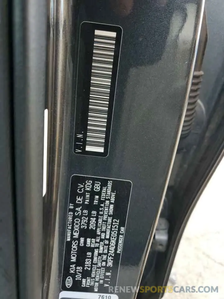 12 fotografías del automóvil dañado 3KPF24AD6KE051512 KIA FORTE 2019